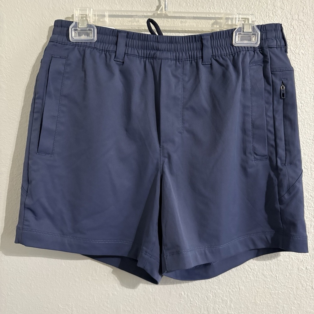 bird dogs Suburban Meyer Khaki Shorts Mens Small 6" Navy Stretch Performance NWT - Picture 2 of 12